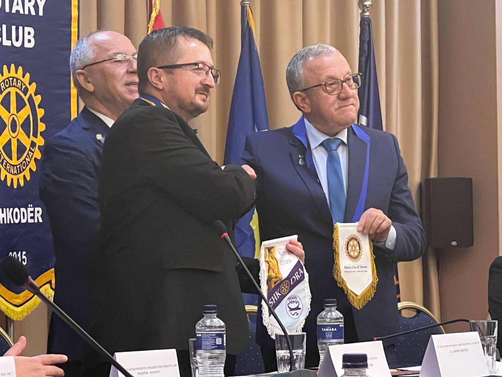 Binjakëzimi Rotary Club Shkodër & Rotary Club Tetova — Hotel Colosseo 2026