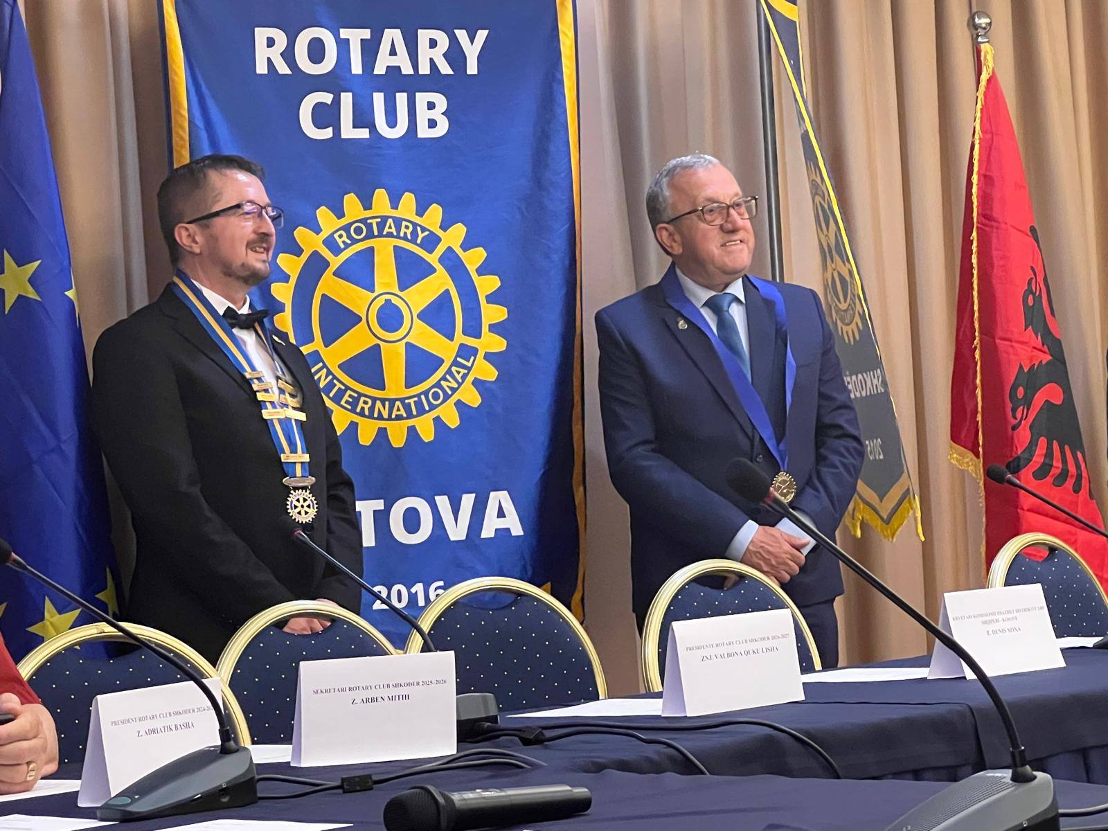 Binjakëzimi Rotary Club Shkodër & Rotary Club Tetova — Hotel Colosseo 2026