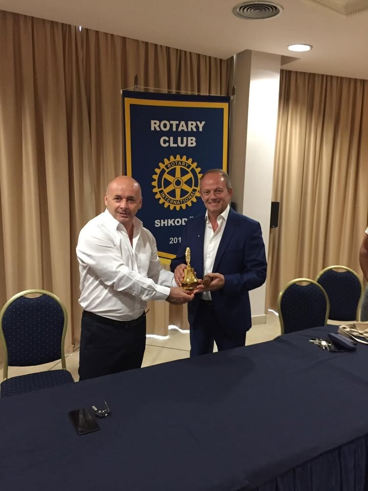 Ceremonia e ndërrimit të Çekiçit — Rotary Shkodër & Rotary Alpin 2021–2022