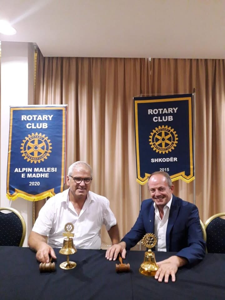 Ceremonia e ndërrimit të Çekiçit — Rotary Shkodër & Rotary Alpin 2021–2022