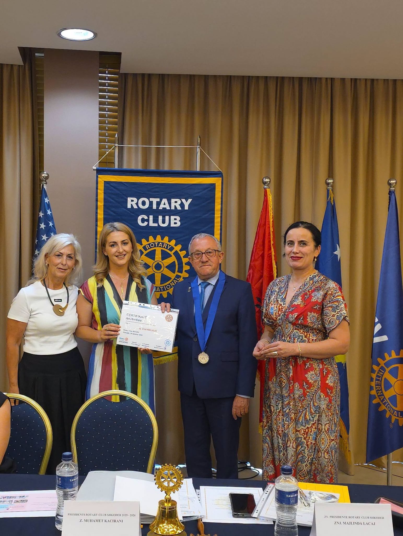 Mbledhja e fundit e Rotary Club Shkodër, presidenca 2025–2026