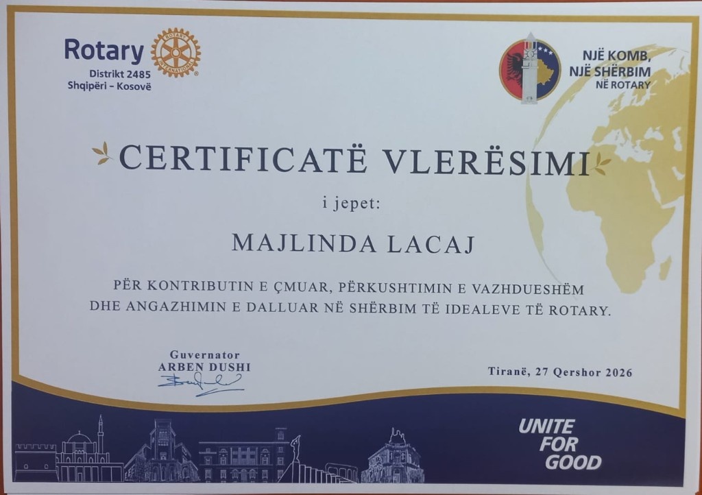 Rotary Club Shkodër në Konferencën e Dytë të Distriktit 2485 Shqipëri–Kosovë