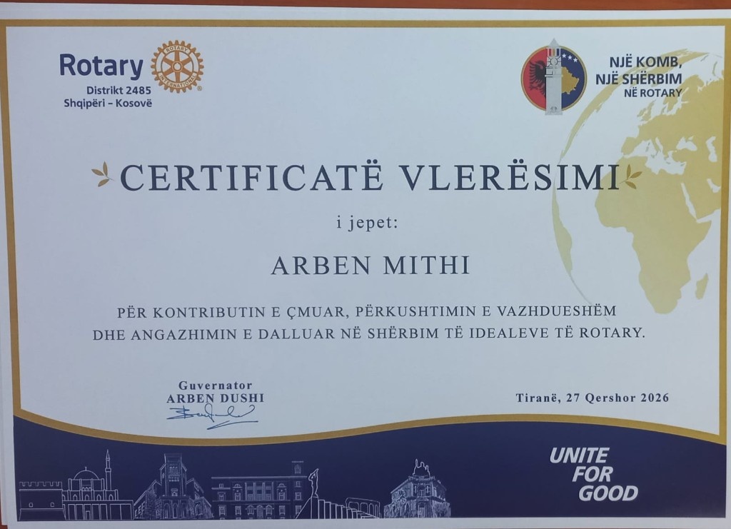 Rotary Club Shkodër në Konferencën e Dytë të Distriktit 2485 Shqipëri–Kosovë
